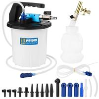 3L Vacuum Brake Bleeder Kit Pneumatic Brake Fluid Clutch Bleeding Extractor Tool With 1L Refilling Bottle 18 Extra Adapters