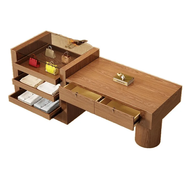 Zhongdao Terrace women's clothing store display cabinet shoe cabinet vintage display table side cabinet display rack