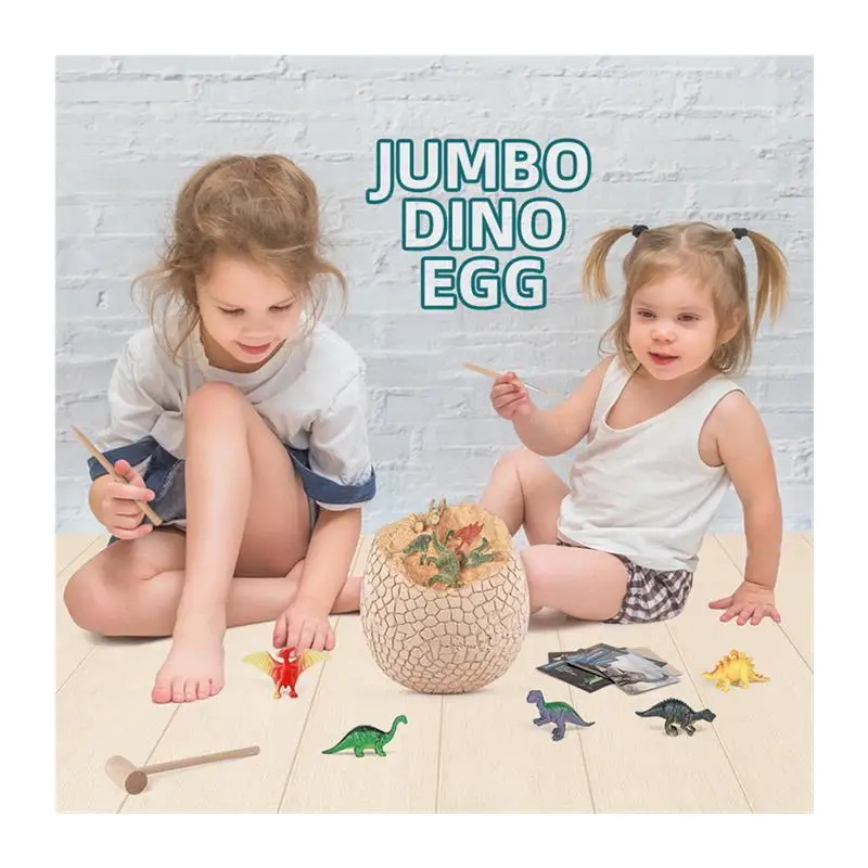 New Giant Dinosaur Egg Archaeological Dig Eonal Toy for Boys over 8 Years Old Clay Material Brain-ing Fun