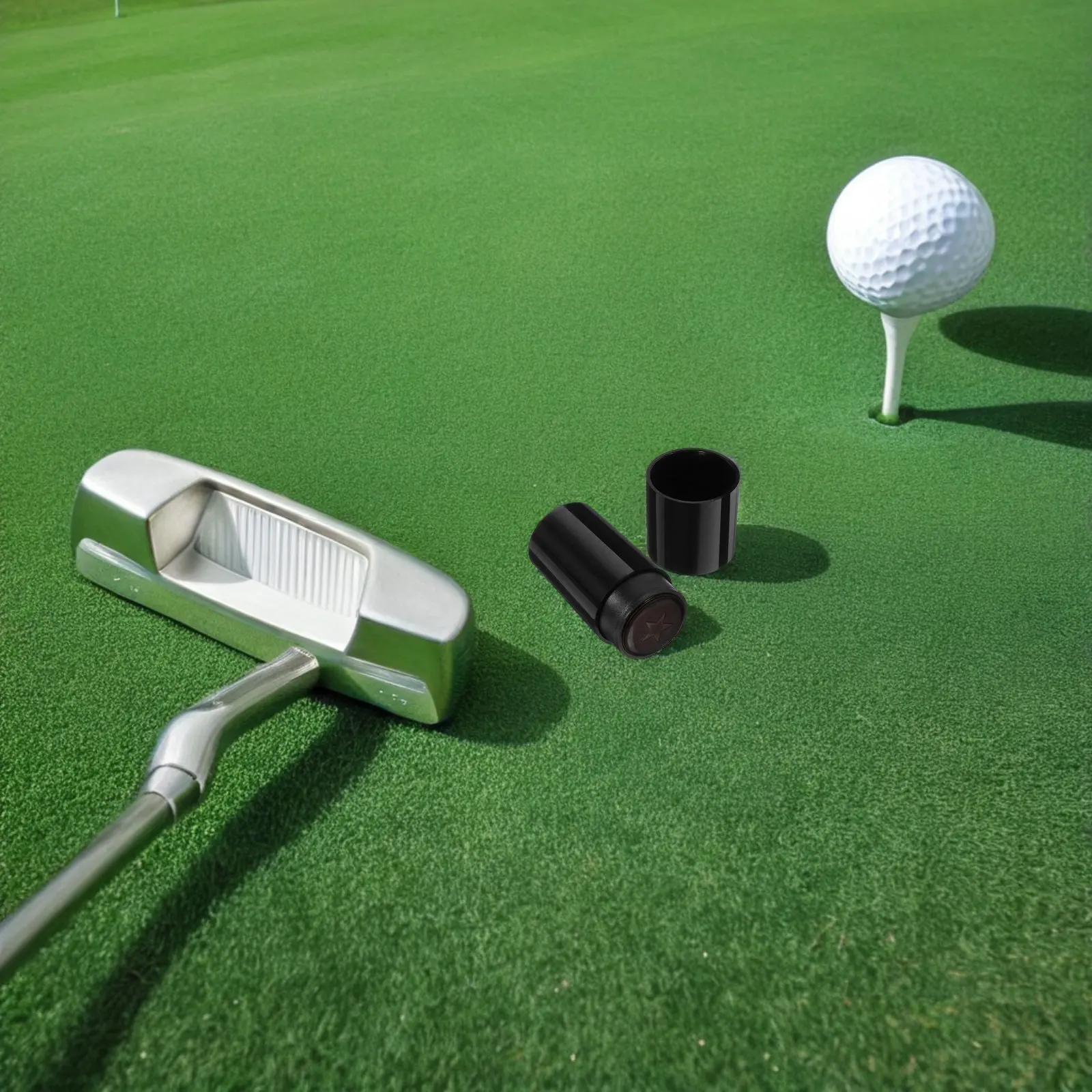 2Pcs Golf Ball Marking Stamper Waterproof Quick Dry Ink Compact Portable Design Precise Positioning Reusable Golf Ball Labeling