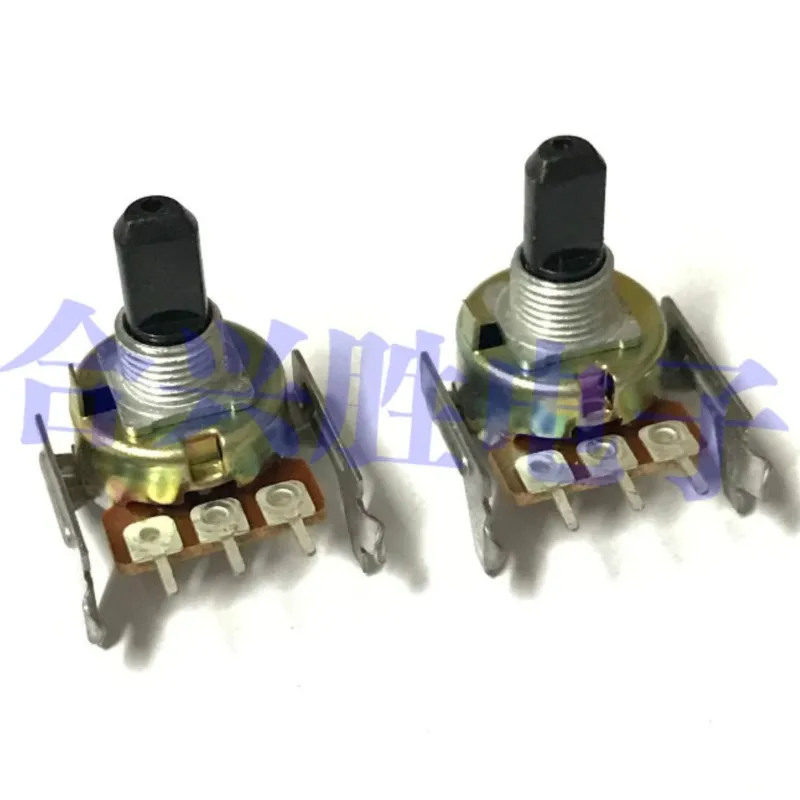 1 Piece 161 Type Rotary Potentiometer A50K Power Amplifier Mixer Audio Volume Potentiometer 3Pin Shaft Length 15MM