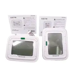 T6861 2/4 pipe fan-coil Series Digital Thermostat with a large blue backlit screen for havc systems