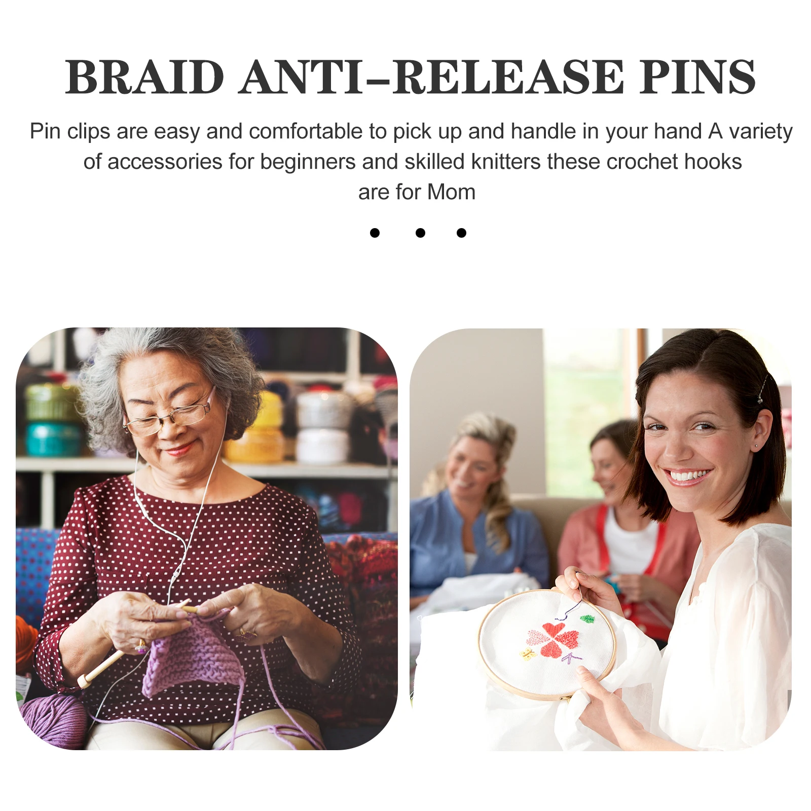 

Knitting Tools U shaped Safety Needles Lightweight Cable Stitch Holders Weaving Pins DIY Household Pins For Sewing Accessories