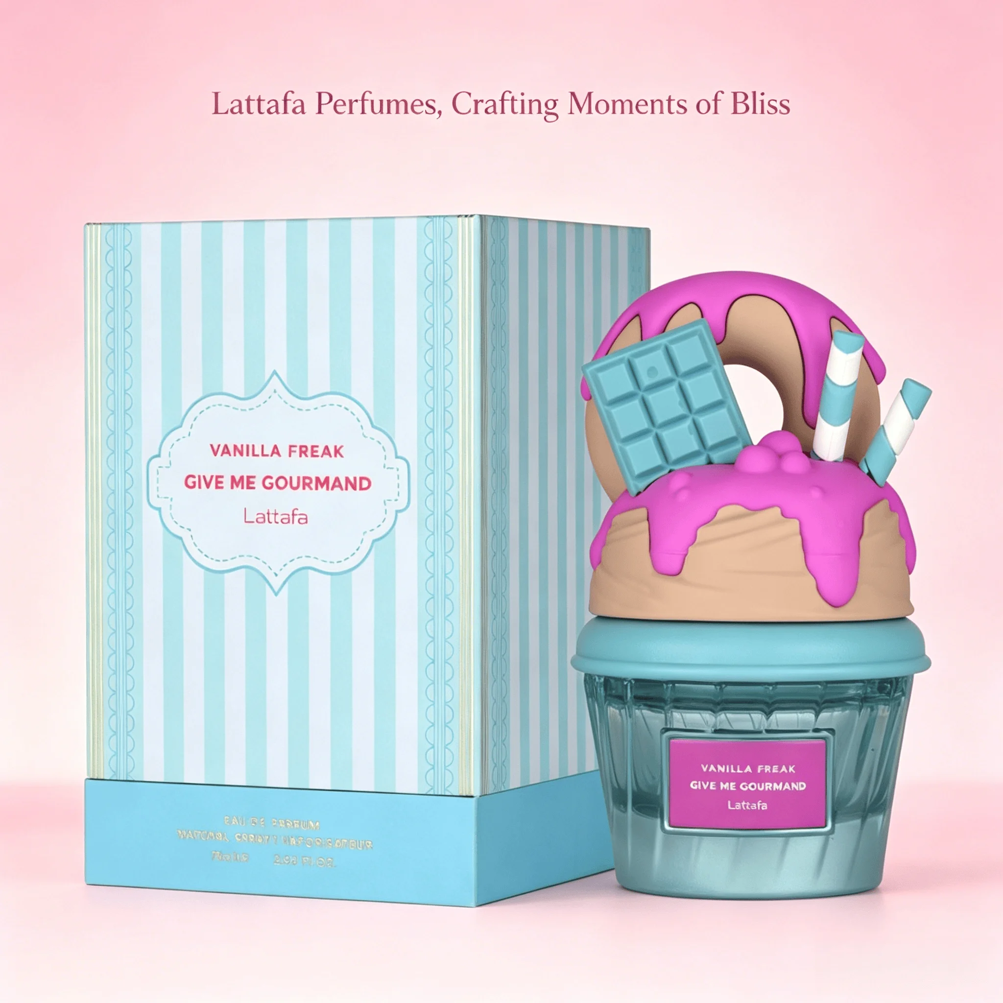 Lattafa Vanilla Freak Eau de Parfum, Give me Gourmand Collection, Unisex, Spray Form, 75ml, Vanilla Caramel Scent, Woody Notes, Long-lasting view 4
