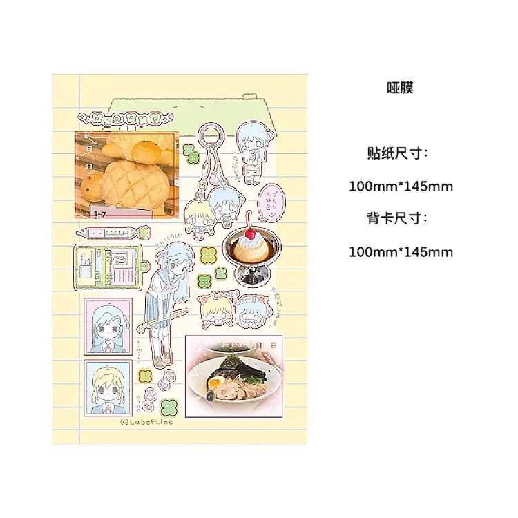 Cute cartoon anime character stickers