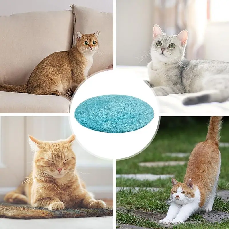 Cat Warming Pad Indoor Pet Beds Auto Temperature Control Heated Cat Pad With Chew Resistant Cord For Winter For New Born Puppy