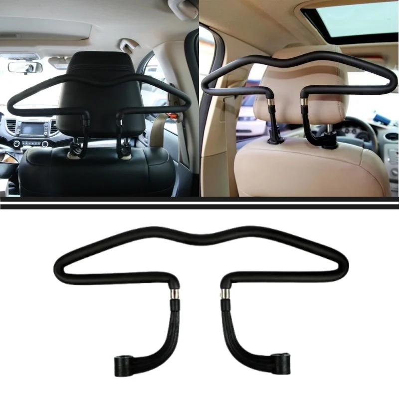 Car Coat Hanger Headrest Mount Clothes Holder Rack Universal Fit Auto Seat Back Organizer Travel Accessory Seat Coat Rack Hanger
