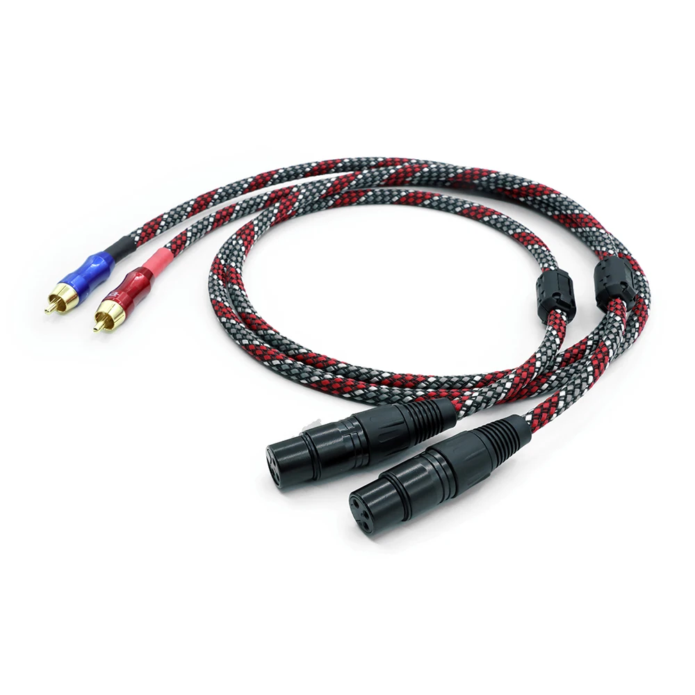 CANARE L-4E6S 5N occ copper XLR to RCA audio interconect cable with NEUTRIK plug connector