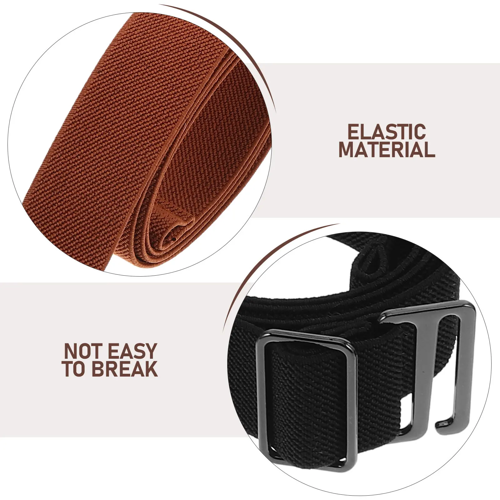 3Pcs Elastic Waistband Belts Women Wide Stretchy Adjustable No Buckle Belt Plus Size Dress Support Waistband for Sewing Fitness