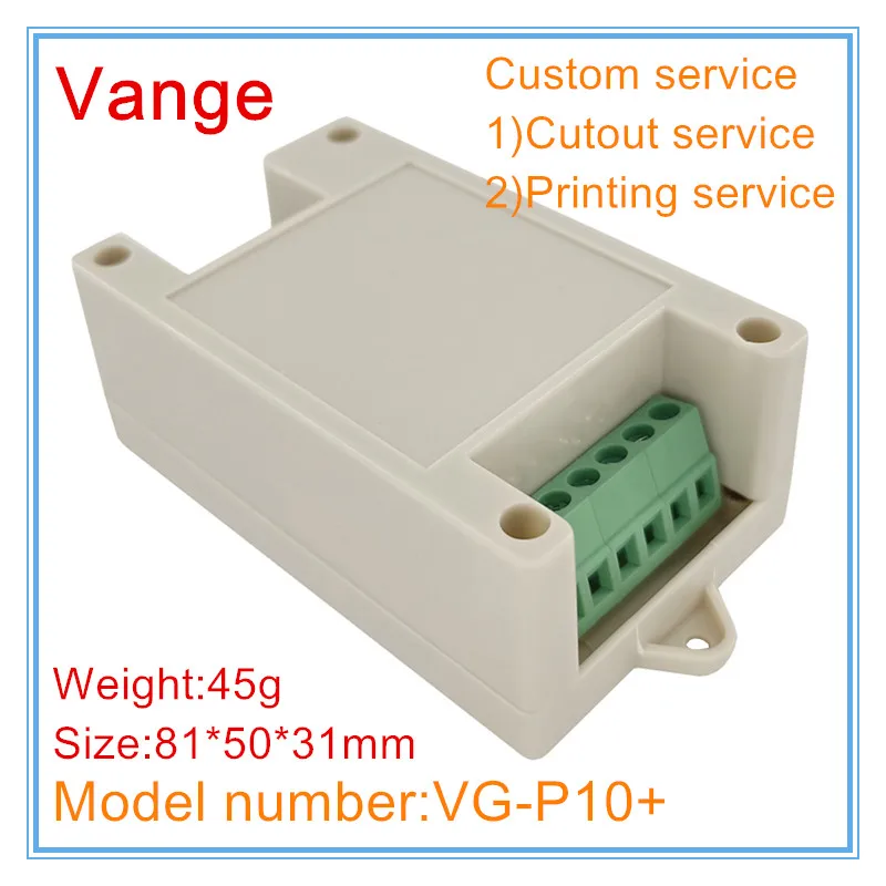 Vange PLC project box 81*50*31mm ABS plastic junction box PCB enclosure