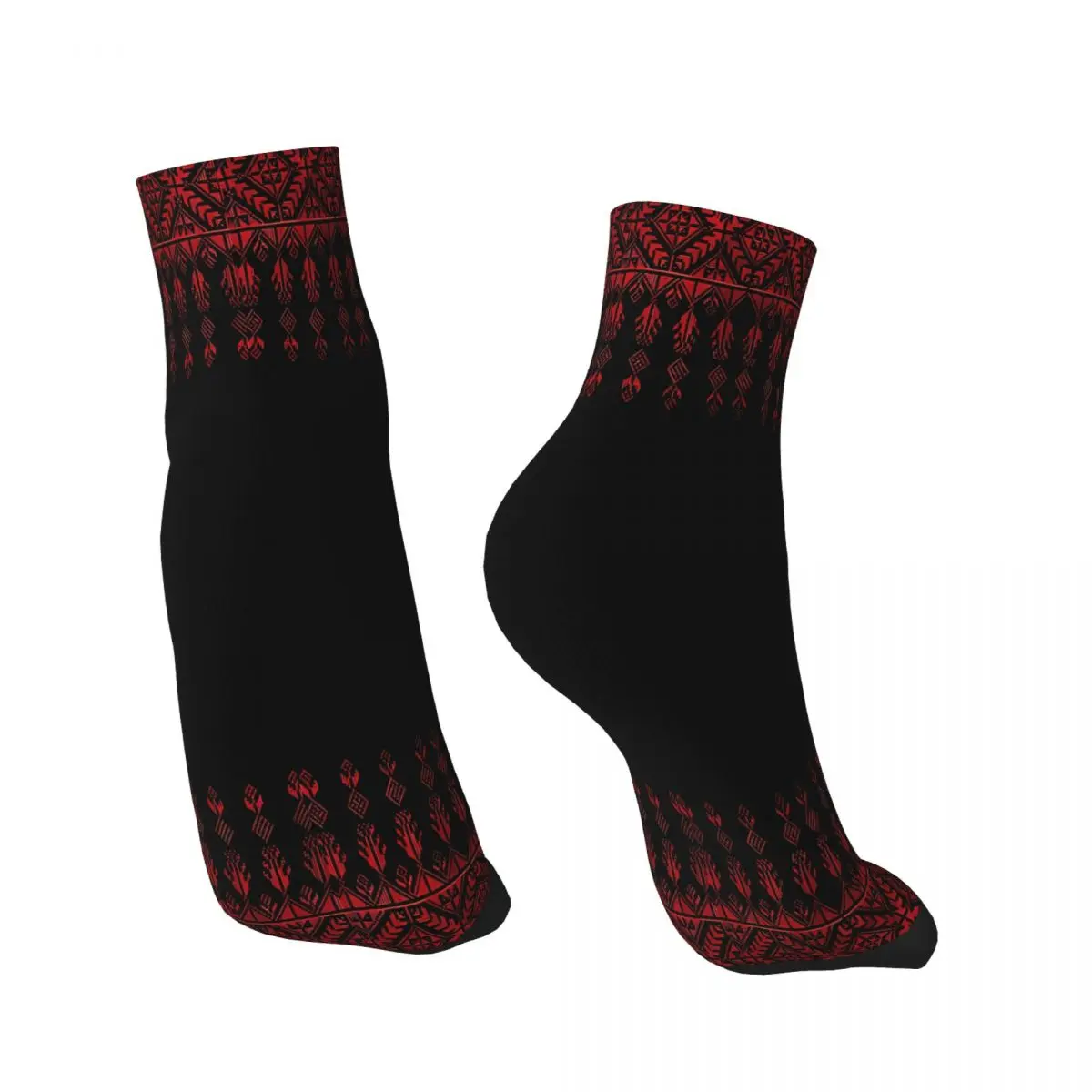 Palestinian Embroidery Flowers Ankle Socks Male Mens Women Spring Stockings Harajuku