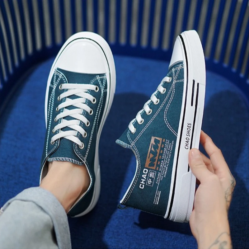 

2023 весенняя парусиновая обувь для мужчин, модные кроссовки на платформе, летняя мужская повседневная вулканизированная обувь, мужская студенческая обувь Tenis Masculino