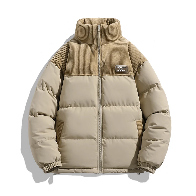 Men High Quality Overcoat Thermal Winter Parka Korean Version Winter Men's Jacket Couple Windproof Stand Collar Puffer Jacket