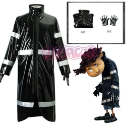 PU Wybie Cosplay Anime Coraline Wybie Lovat Costume Cosplay guanto uomo donna Trench Glove outfit Halloween Carnival Suit