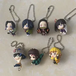 Bandai Genuine Gacha Scale Model Demon Slayer Grab The Coat Corner Series Anime Peripheral Pendant Action Figure Toys