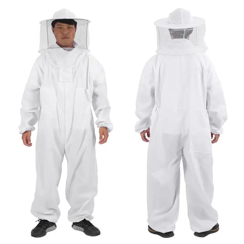 Professional Full Body Beekeeping Suit with Protective Gloves, Hat, and - Cotton Beekeepers Bee Remover Gear