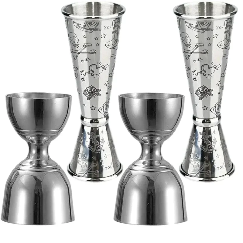 

Коктейльный джиггер в японском стиле, креативная гравировка, мерный стаканчик из нержавеющей стали, коктейльные джиггеры, инструменты для бармена, аксессуары для бара