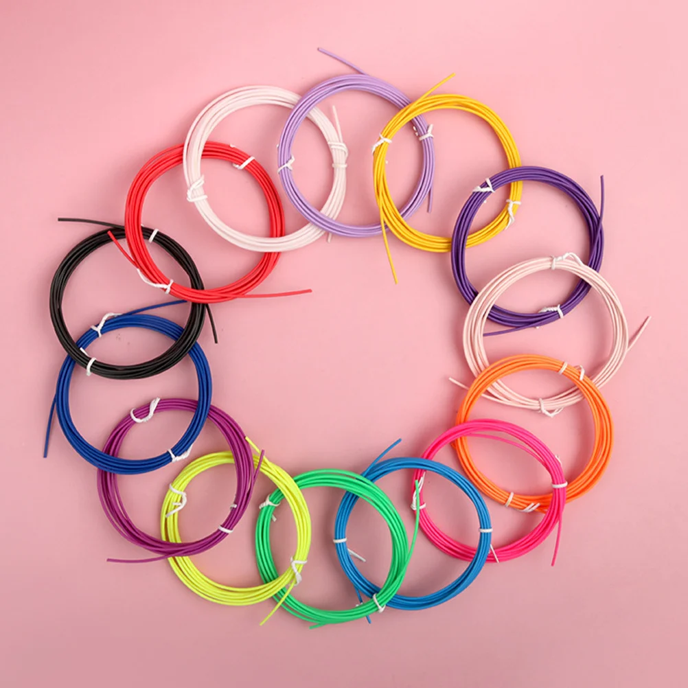 

20 Rolls 3D Pen Filament Refills Pcl Flexible Low Temperature Colorful Filament for 3D Printing Supplies Printing Accessory