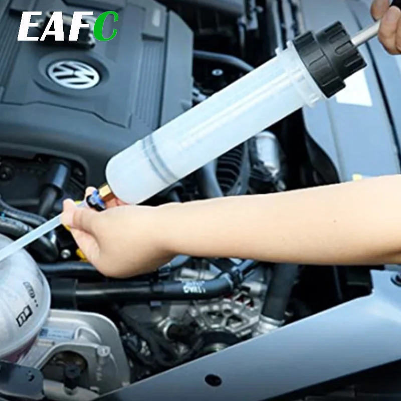 200ML Car Oil Fluid Extractor Filling Syringe Bottle Transfer Fuel Extraction Liquid Oil Auto Manual Brake Oil Pump