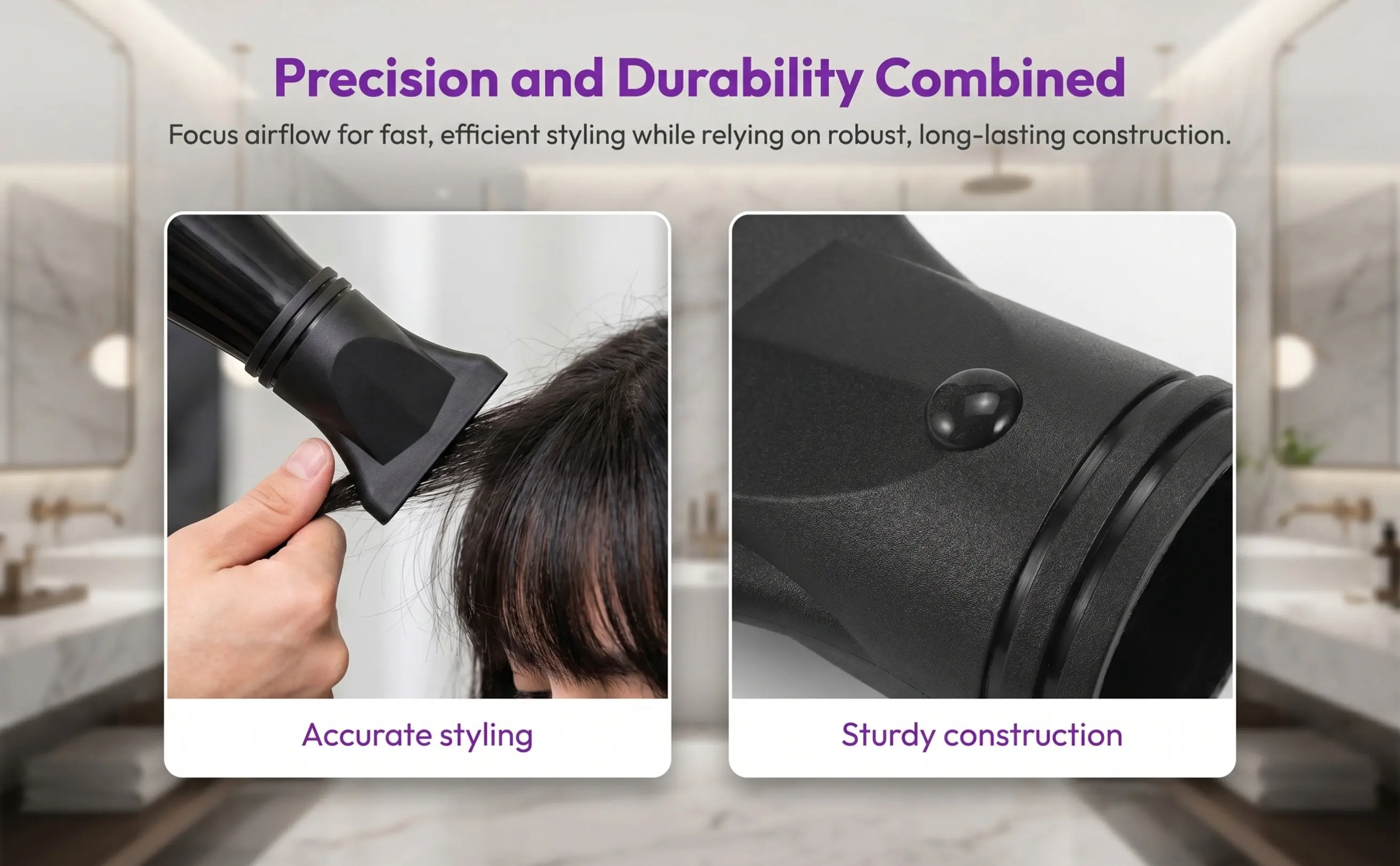 Professional Salon Hair Dryer Nozzle Replacement Diffuser Attachment Concentrator for Hair Styling Blow Dryer Hairdresser Tool