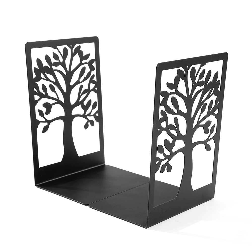 2 Rose Black Bookcase Tree of Knowledge Heavy Duty Bookcase Hollow Iron Bookcase Office Stand Shelf Shelf Home Desk Writing Desk