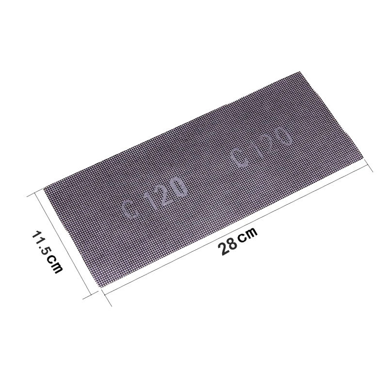 연마 메쉬 네트 샌딩 페이퍼, 블로킹 방지 핸드 그라인딩 천, 115*280mm, 1 개