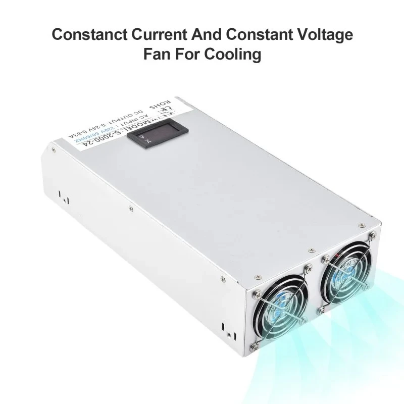 1500W 2000W Switching Power Supply AC 110V/220V to DC 0-12V 24V 36V 48V 60V 72V 80V 90V 110V SMPS with display S-1500 S-2000