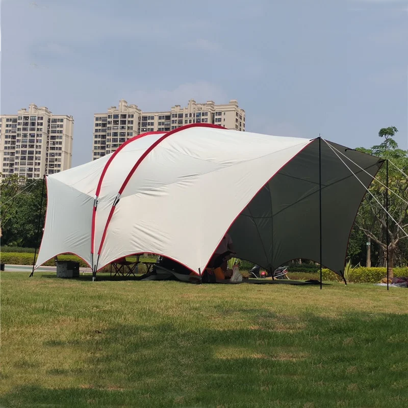 Ultralarge 600*450*250CM Anti-UV Waterproof Camping Beach Tent Large Gazebo Awning Sun Shelter Outdoor Playing House