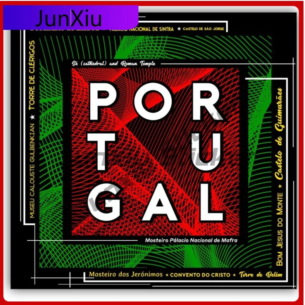 

Portugal Travel Abstract Art Vinyl Sticker Waterproof Scratch-proof Exterior Travel Car Bumper Truck Water Bottle Laptop Sticker