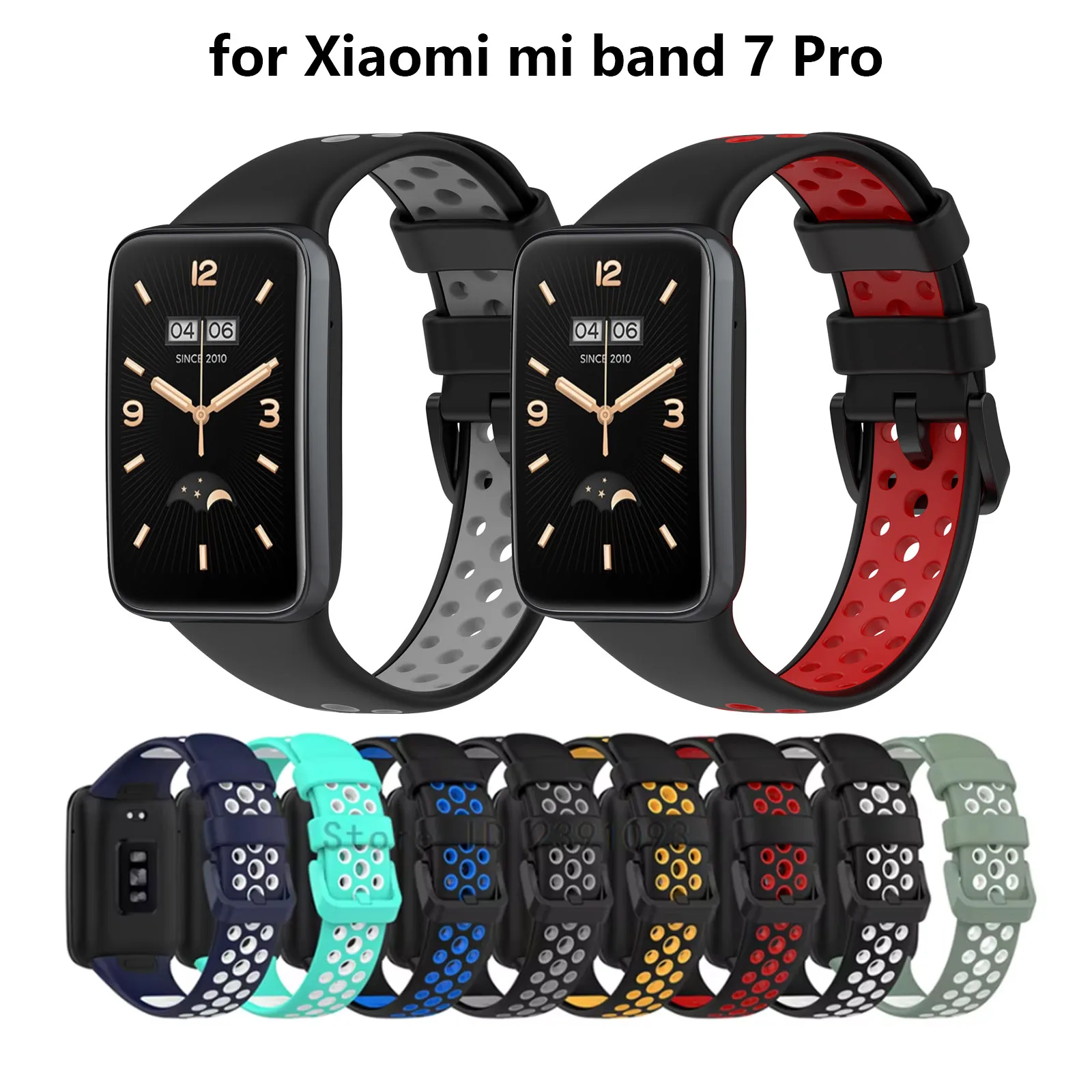 Silicone Strap for Xiaomi Mi Band 7 Pro Smartwatch Sport Strap Replacement Bracelet for Mi Band 7 Pro Wristband Accessories