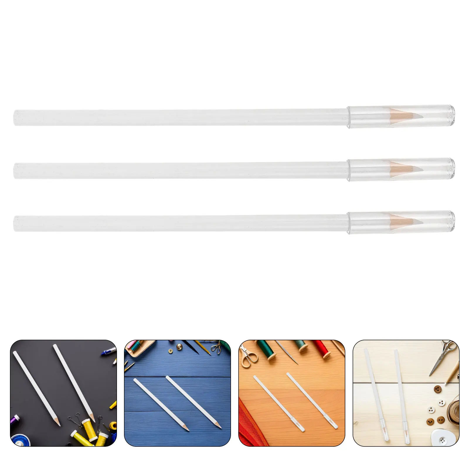 

15Pcs Fabric Markers for Sewing Precise Water Erasable Tailor Marking Pen White Fabric Pencil for Embroidery Quilting