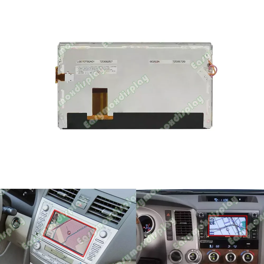 7 Inch LCD Display with Touch Screen for Toyota Camry Sienna Tundra Navigation Radio Satalite Multimedia Screen Repairment