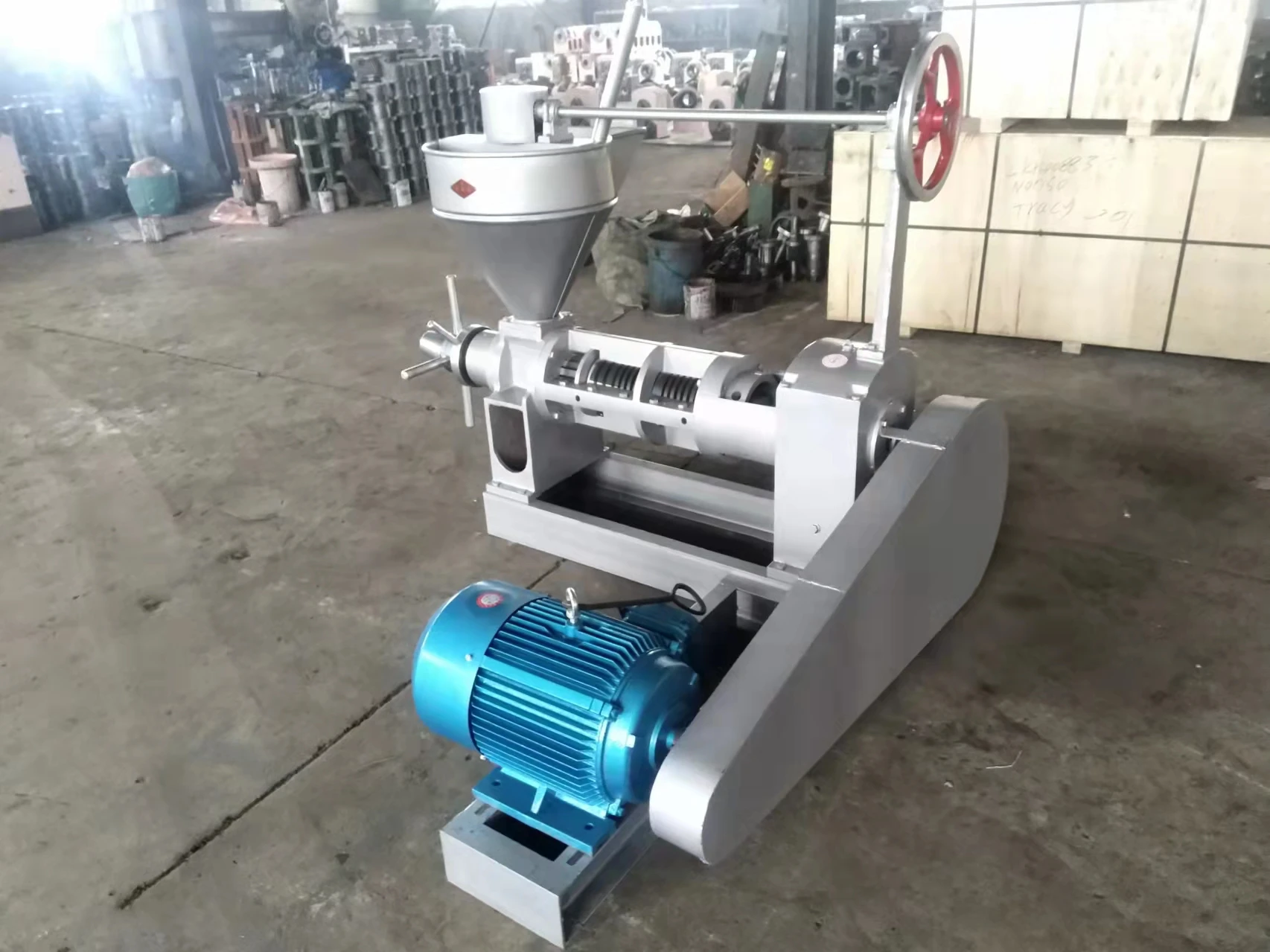 6yl-100 Mustard Oil Press Black Seed Oil Mill Expeller Pressing Maker Palm Rapeseed Cottonseed Mustard Oil Extraction Machine