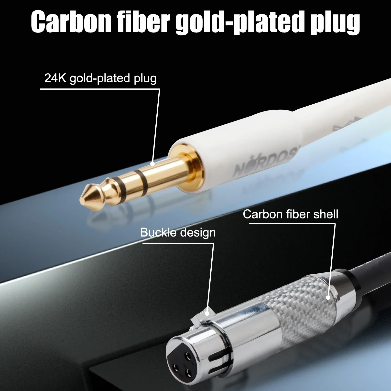 Imagem -03 - Nordost-pair Nordost Audio Connector Cabo Balanceado Trs para Xlr Fêmea Cabo de Pinos 635 mm 635 mm 635 mm 635 mm Cabo para Amplificador de Potência