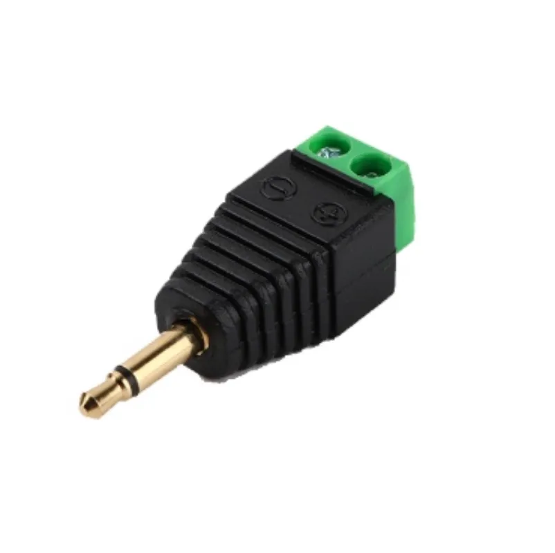 3.5mm Earphone Audio Jack Connector Stereo Adapater 3.5mm RCA Audio Mono Channel Plug To Screw Terminal Audio Mono Channel Plug