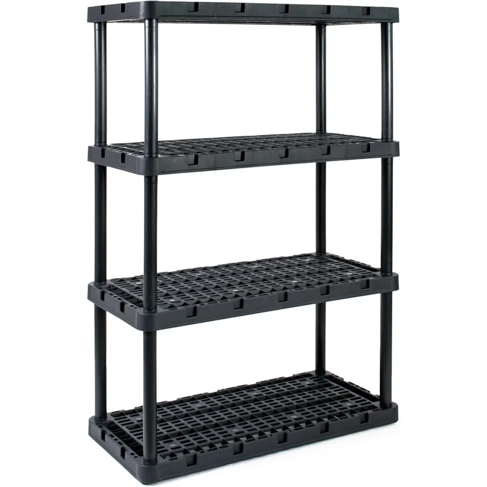 

Heavy-Duty Shelving Storage Rack for Home and Garage,Multipurpose Standing Plastic Organization