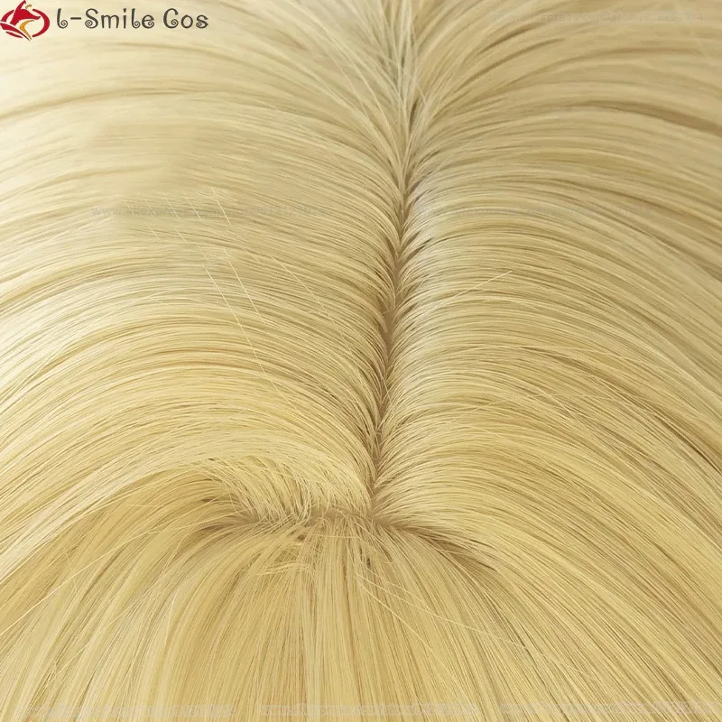 Styled 40cm Nito Nazuna Cosplay Wig  ES Nazuna Nito Cosplay Anime Wig Golden Yellow Saclp Heat Resistant Hair Wigs