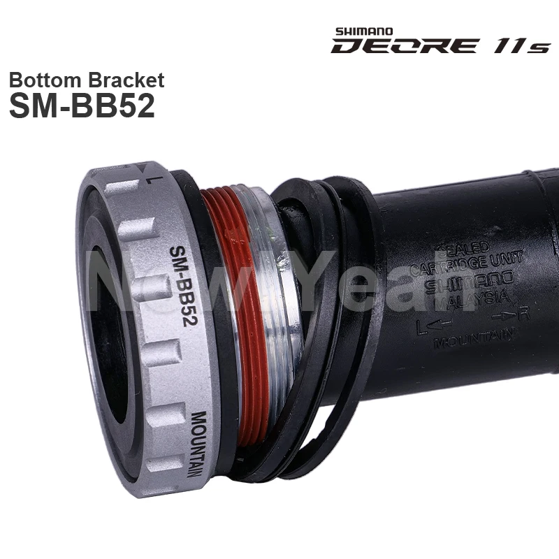 SHIMANO ALIVIO SM-BB52 Bottom Bracket DEORE M6100 Series Threaded HOLLOWTECH II 68/73 mm shell width - Trekking ORiginal parts