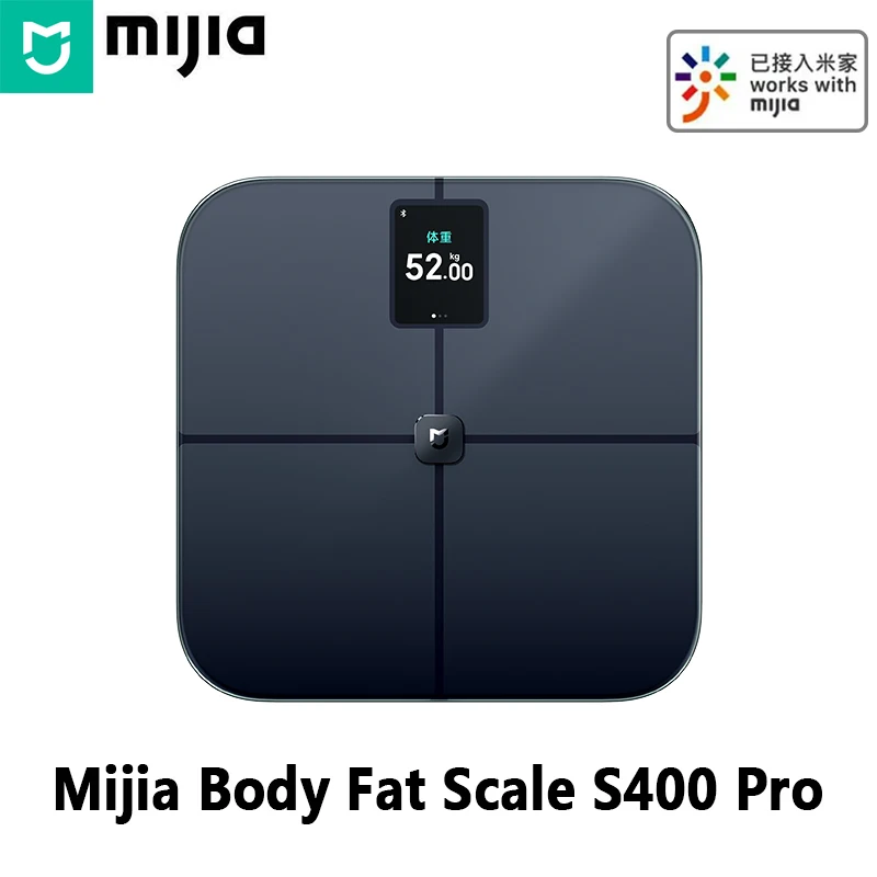 

НОВЫЕ весы Mijia Body Fat Scale S400 Pro Smart Home 3,5-дюймовый цветной TFT-экран 150 кг Bluetooth 5,1 Весы состава тела для приложения Mi Home