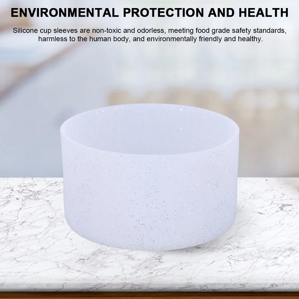 زجاجة ماء التمهيد أسفل غطاء للأكمام العالمي 7.5 سنتيمتر الغذاء الصف سيليكون واقية كم ل قاعدة كأس ستانلي 40 أوقية/30 أوقية