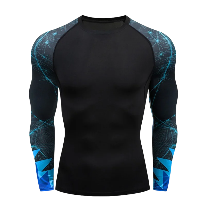 Cody Lundin Men's Compression Gym Wear Swim T Shirt Wholesale Men Gym Wear Slim Fit Rash Guard Compression T Shirt image 6