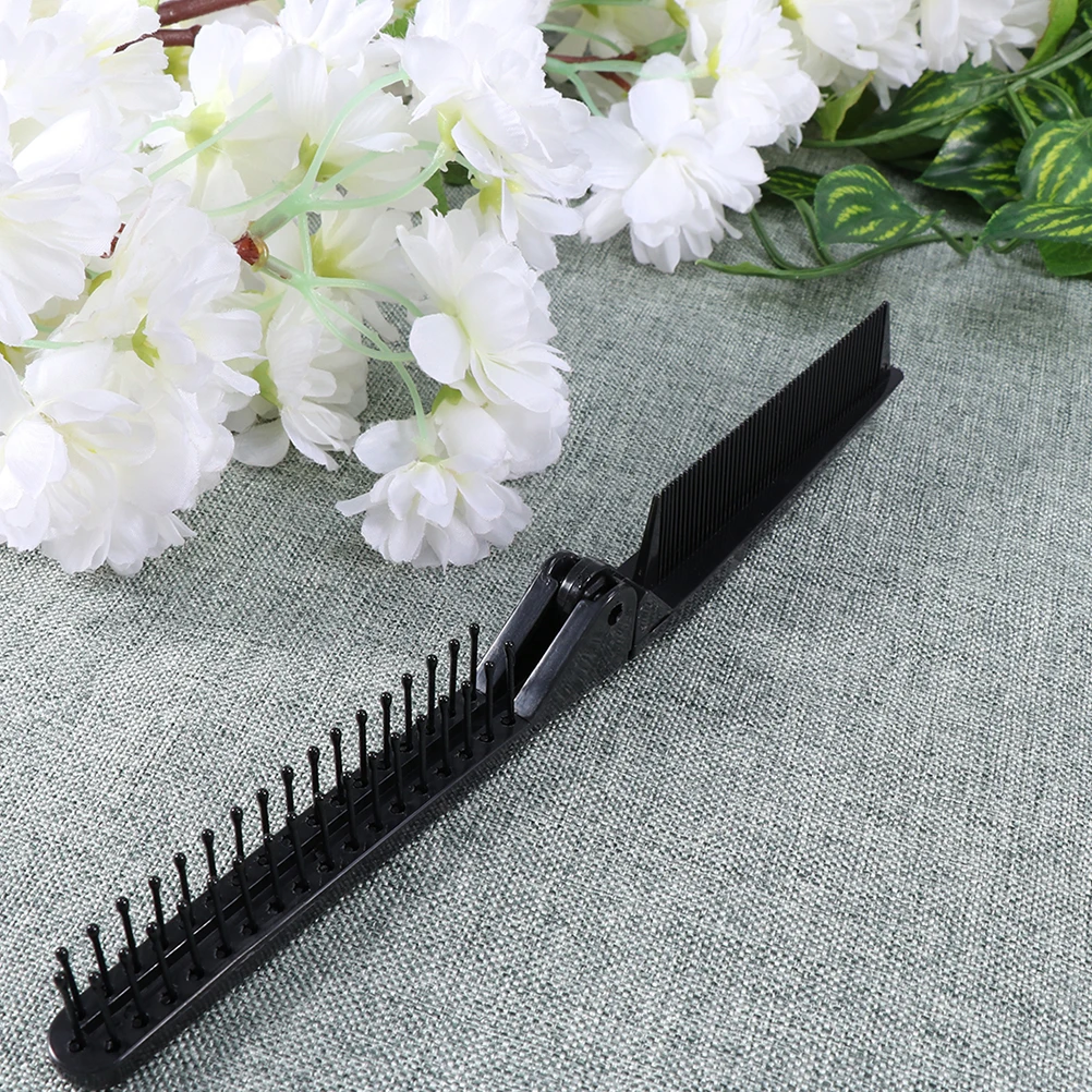 

8pcs Anti-static Hair Folding Foldable Anti-Static Portable Hair Straight Comb Salon Home Double-Heade Comb Use