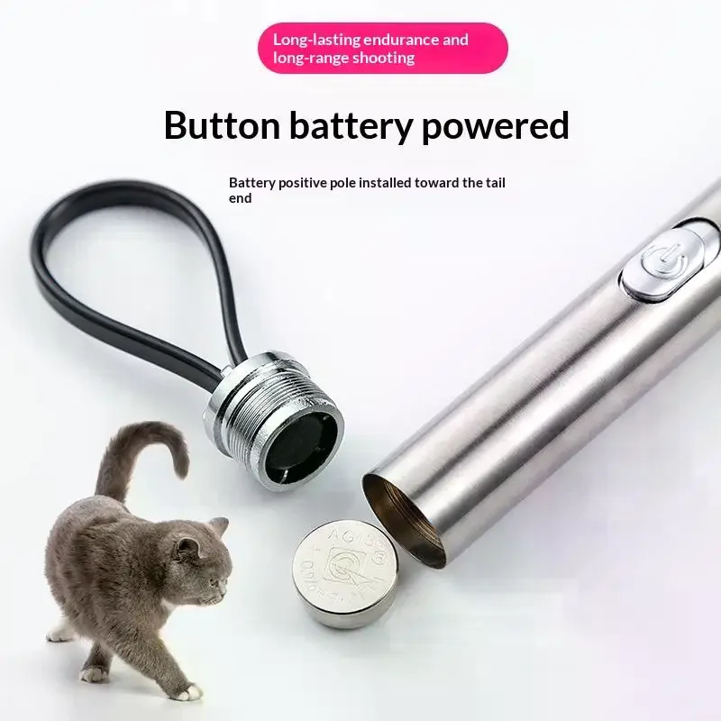 4 Patterns Multi-Pattern Laser Cat Toy Pen Pet Toy Infrared Constant-On Switch Cat Toy