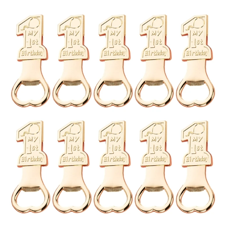 Convenient Number 1 Designs Bottle Opener Unique Metal Number 1 Bottle Opener for Various Hat Type Birthday Drop Shipping