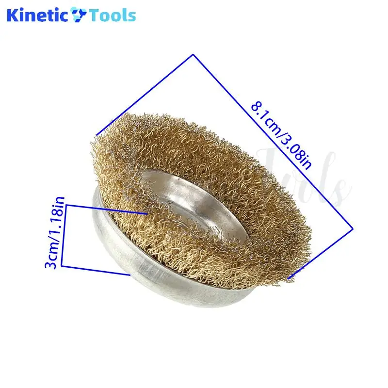 1 قطعة عجلة سلك طحن وصدأ زاوية طاحونة المعادن إطارات لامعة وعاء الفولاذ المقاوم للصدأ نوع طحن سلك فرشاة عجلة