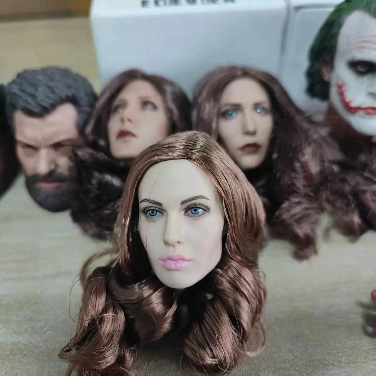 Sculpture de tête masculine et féminine, échelle 1/6, modèle adapté au corps de 12 pouces, accessoires de figurine d'action