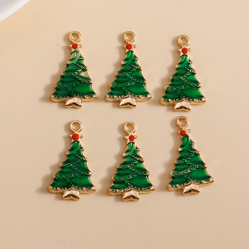 10 teile/los Mix Emaille Weihnachtsbaum Handschuhe Hirsch Charms für DIY Schmuck Machen Anhänger Halsketten Ohrringe Armbänder Handwerk Geschenke – Detail 23