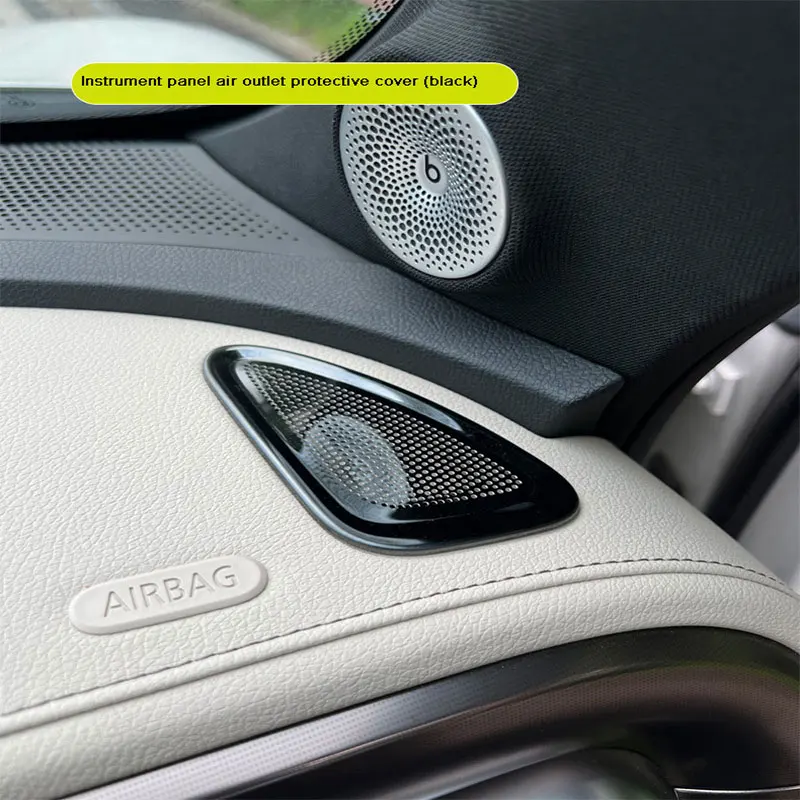 2 pezzi auto in acciaio inox quadro strumenti uscita aria maschera adesivo per Mercedes Smart Elf 1 #3 # accessori auto interni Styling