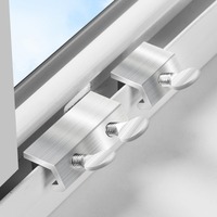New Aluminum Alloy Window Locks Adjustable Sliding Security Window Lock Stopper Safety Fixed Limit Device Door