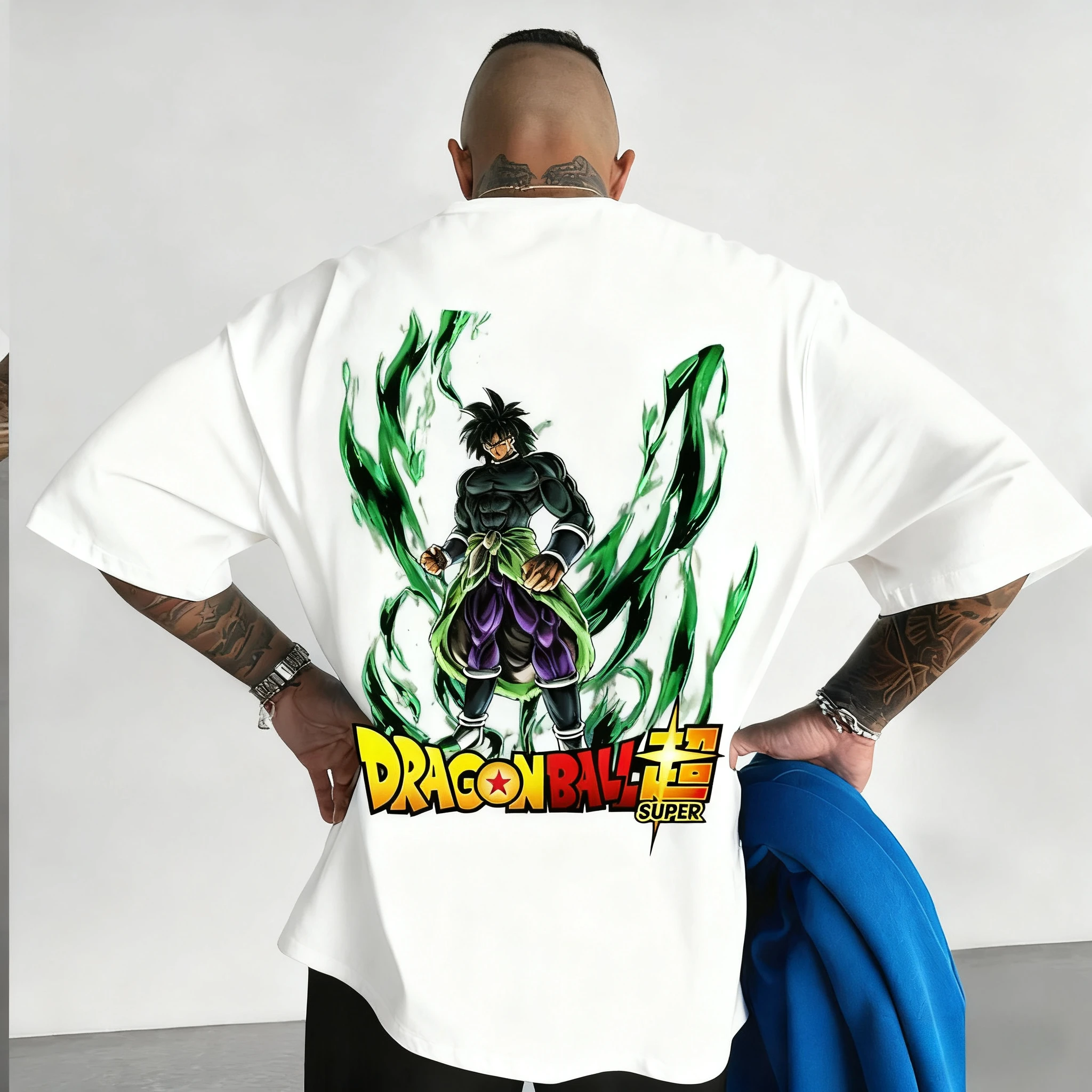 De nieuwste Dragon Ball Anime ronde hals korte mouwen Amerikaanse stijl losse en ademende sport-T-shirts voor mannen en vrouwen ins